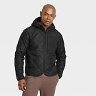 Men's Lightweight Quilted Jacket - All in Motion Black M