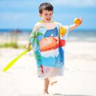 Kids Hooded Poncho Towel, Surf Beach Bath Swim Towels for 2-7 Years Boys Todd...