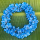 Hawaiian Silk Head Lei - Min Blue Plumeria Flower Headband, Designed In Hawaii