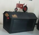 RED TRACTOR Mailbox topper/ornament,STURDY CAST aluminum.Full color as shown