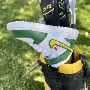 Authentic Custom Nike Air Force One High Top Masters Golf Putter Head Cover NEW