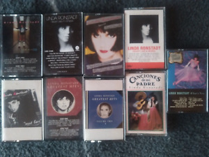 Linda Ronstadt Cassette Tape Lot 9 Tapes