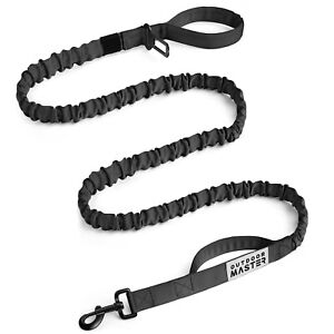 OutdoorMaster Dog Leash, 4-6FT Heavy Duty Bungee Dog Leash with Shock Absorption