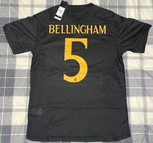 NEW REAL MADRID 23/24 THIRD KIT - Size L - BELLINGHAM #5 ( SAME DAY SHIPPING)