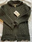 Irish Knit Wool Sweater-New With Tags-Womens Small- Ines Crafts- Made In Ireland