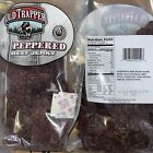 2Lg 10 Ounce Bags Old Trapper Peppered Beef Jerky.