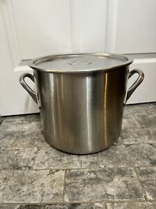 Vollrath Stainless Steel 38.5qt Double Handle 13x11 Stock Pot w/ Lid Made In USA