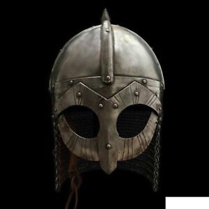 Medieval Viking helmet Gjermundbu helmet Viking period helmet vendel Troy SugarR
