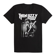 PHIL LYNOTT Thin Lizzy Tee Women Men Black Cotton T-shirt Size S-4XL NL011