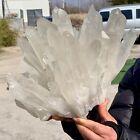 16.23LB A+++Large Natural white Crystal Himalayan quartz cluster /mineralsls