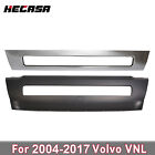 HECASA For 04-17 Volvo VNL Truck Black Bumper Center Cover Chrome Trim 20470446 (For: Volvo VNL 670)
