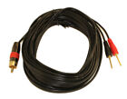 25ft 1 Wire SubWoofer 18AWG (1 RCA to 2 Pos/Neg Speaker Connects) Cable
