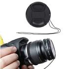 52mm Center Pinch Snap Front Lens Cap Cover for Canon Nikon New String O5R8