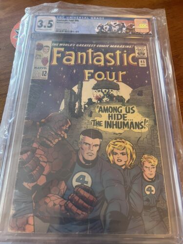 Fantastic Four 45 CGC 3.5 First Inhumans! New Label!  1st Appearance!