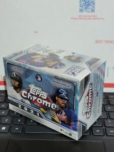 2021 Topps Chrome Baseball Blaster Box Trading Cards Sealed 8 Packs QTY AVAIL