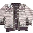 NWT Dale Of Norway Wool Fair Isle Cardigan Sweater Size XL
