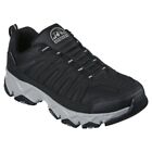 Skechers Men's Crossbar Slip-on Sneaker, Style & Comfort Black/Gray Medium Size