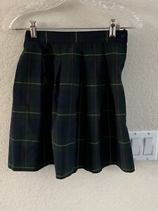 Dennis Belair Plaid Uniform Pleated Skirt 1890A Size G6