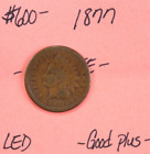 1877 Indian Head Cent. Affordable Collectible Coin. Large Store Sale #15985