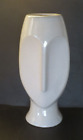 Large Vintage Abstract Pottery Face Vase, Mid-Century Modern Style