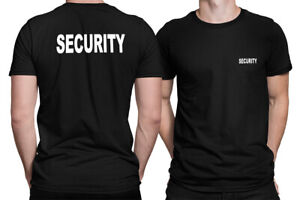 SECURITY T-Shirt Size XS-5XL Front Back Event Staff Party Uniform Bounce Guard