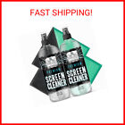 Calyptus Screen Cleaner Spray Kit | 8 Ounces + 4 Screen Cloths | Plant Based Pow