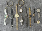 Mens Womens Wristwatches Vintage Lot For Parts Repair Timex Webster Aureole +++