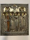 1889 Russian Icon of Selected Saints, 84 Silver 875