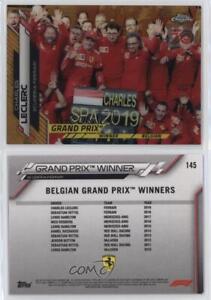 2020 Chrome Formula 1 70th Anniversary Gold Refractor Charles Leclerc Rookie RC