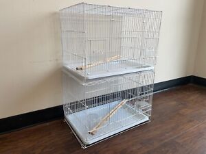 2424 B breeder flight bird cage set of 2 parakeet cage
