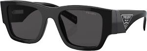 Prada Sunglasses PR10ZS 1AB5S0 54mm Black / Dark Grey Lens