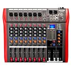 8 Channel Bluetooth Live Studio Audio Mixer Power Mixing Console Board With USB