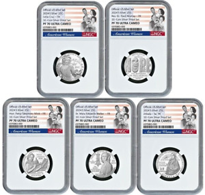Presale 2024 S Silver Quarters Set American Woman NGC PF70 UCameo First Releases