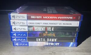 Lot of 6- PlayStation 4 & 5 Games RE4,FFVII REUNION,CALL OF DUTY MW3