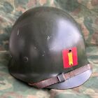Original Named WWII USMC Shore Party Westinghouse M1 Helmet Liner 2nd Lt.