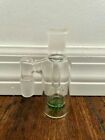 18MM GREEN GLASS WATER PIPE ASH CATCHER CLEAR HONEYCOMB PERC 90DEGREE