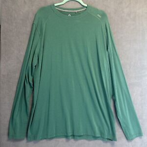 Tasc Bamboo Performance T-Shirt Mens Size XXL Green Gym Athleisure Long Sleeve