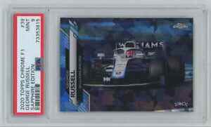George Russell 2020 Topps Chrome F1 Formula 1 Sapphire RC PSA 9 #39 Williams