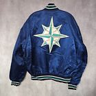 Rare Vintage 90's Starter Seattle Mariners Back Logo  Satin Jacket Mens XL USA