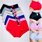 NEW Lot 6 Boyshorts Panties Cotton Underwear Womens Ladies Girls Size M L XL 2XL