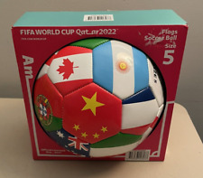 NEW FIFA WORLD CUP QATAR 2022 FLAGS SOCCER BALL, FOOTBALL SIZE 5