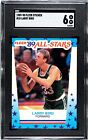 1989-90 Fleer Larry Bird All-Star Sticker #10 Boston Celtics SGC 6 EX NMT!