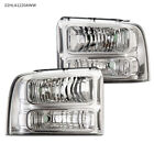 Clear/Chrome Corner Headlights Fit For 2005-2007 Ford F250 F350 F450 Super Duty (For: 2006 Ford F-350 Super Duty)