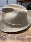 Dobbs Fifth Avenue Men's Beige Fedora Hat, Vintage, Size 7 1/4