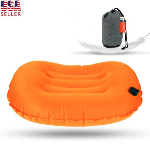 Sojoy Inflatable Camping Pillow Ergonomic Lumbar & Neck Support Portable Pillow