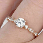 1.50 Ct Simulated Round Diamond Solitaire Engagement Ring 14K Rose Gold Over