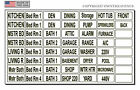 Household Electrical Panel Circuit Breaker Labels Vinyl Stickers White v. 56 PCS