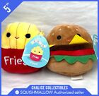 Squishmallows Kellytoy Food Floyd The Fries Carl & The Cheeseburger 5