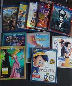 Lot of 10 Disney Pixar Dreamworks Children’s Movies, used blu ray