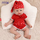 IVITA 17'' Full Silicone Baby Doll Girl Look Real Reborn Baby Doll Cute Infant